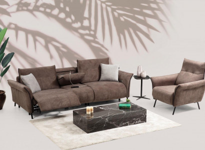 Luxury Complete Set Four-Seater Sofa Couch Designer Armchair Modern Furniture